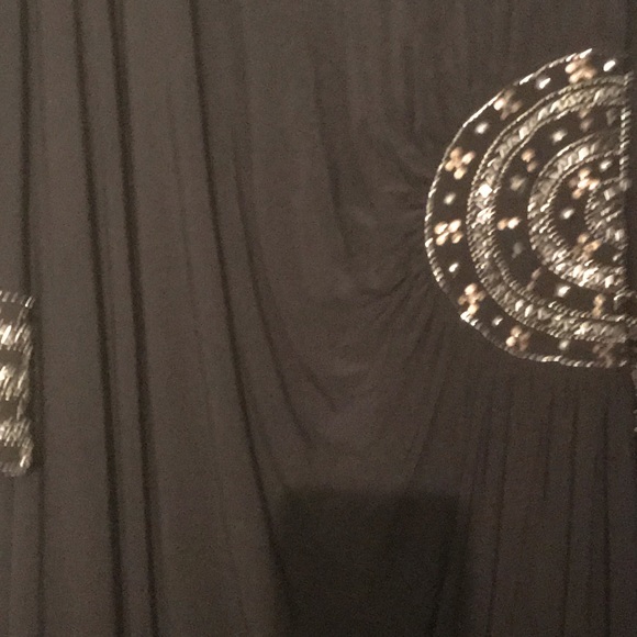 Black ankle length evening dress - Picture 2 of 6